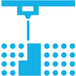 Selective laser sintering 3D printing icons