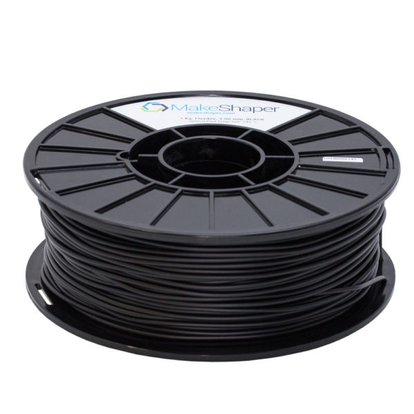 Black TPU 1KG 2.85mm, flexible tpu filament, 2.85mm flexible filament