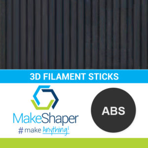black abs filament sticks, abs filament sticks, black filament sticks