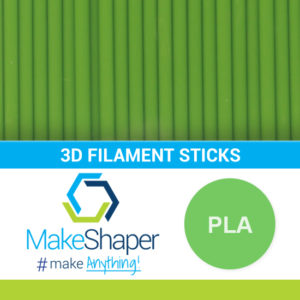 green pla filament sticks, pla filament sticks, green filament sticks