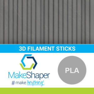 gray pla filament sticks, pla filament sticks, gray filament sticks