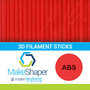 red abs filament sticks, abs filament sticks, red filament sticks