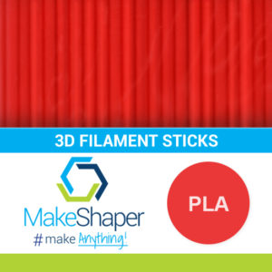 red pla filament sticks, pla filament sticks, red filament sticks