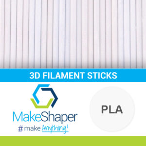 white pla filament sticks, pla filament sticks, white filament sticks